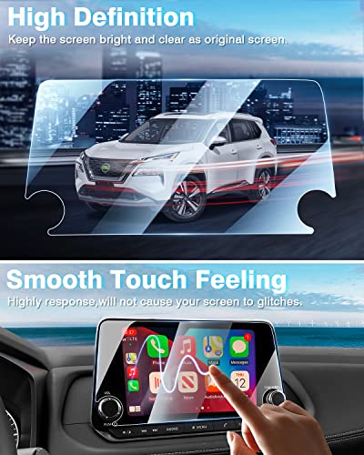 (2PCS 2Packs 2Pieces ) Screen Protector for 2021-2026 Nissan Rogue S SV /2019-2025 Nissan Altima 2.5 SR /2020-2025 Sentra 8 Inch [No Glare & Fingerprint] Tempered Glass Nissan Rogue S SV / Altima / Sentra Accessories - size: 8 Inch 2021-2025 Nissan Rogue