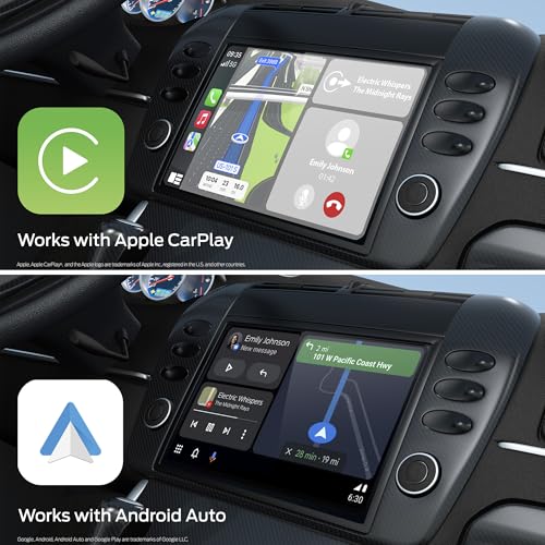 Monster Wireless CarPlay Adapter, Wireless Android Auto Adapter, Convert Wired to Wireless CarPlay & Android Auto, Compact Dongle for Factory Wired CarPlay Cars, USB-C & USB-A Cables Included