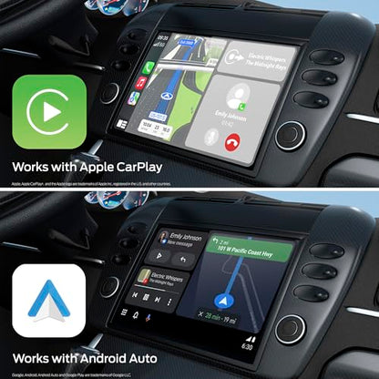 Monster Wireless CarPlay Adapter, Wireless Android Auto Adapter, Convert Wired to Wireless CarPlay & Android Auto, Compact Dongle for Factory Wired CarPlay Cars, USB-C & USB-A Cables Included