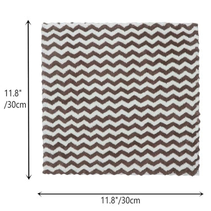 Microfiber Cleaning Cloth, 10 Pack Microfiber Rags,12inx12in, Brown - color: Brown