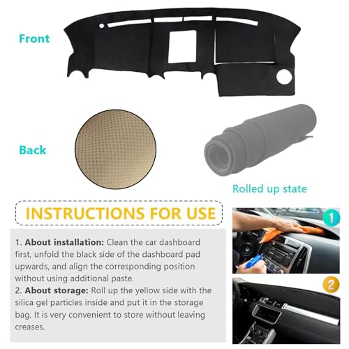 Dashboard Cover Suitable for Ford F150 2004 2005 2006 2007 2008 Car Dashboard Cover Sun Visor Mat Non-Slip Polyester Dashboard Accessories - size: 2004-2008 For Ford F150