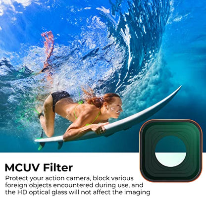 K&F CONCEPT UV Protection Filter for GoPro Hero 13/12/11/10/9 Black - style: Aluminum Alloy Frame