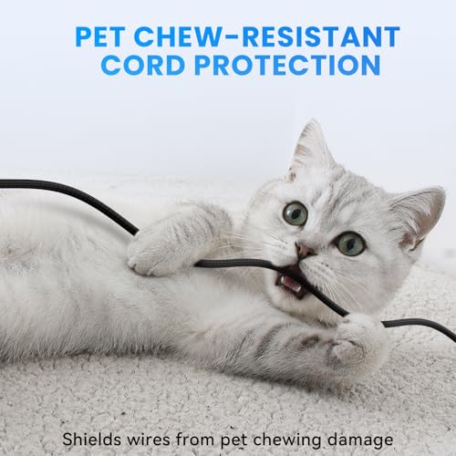 3/4" 50ft Black Expandable Braided Cable Sleeve PET - size: 3/4"-50ft