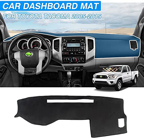 CARTIST Custom Fit for Dash Cover Toyota Tacoma 2005-2015 Dashboard Cover Mat Non-Slip Pad Carpet Sunshield Protector - size: 05-15 Tacoma(Black)