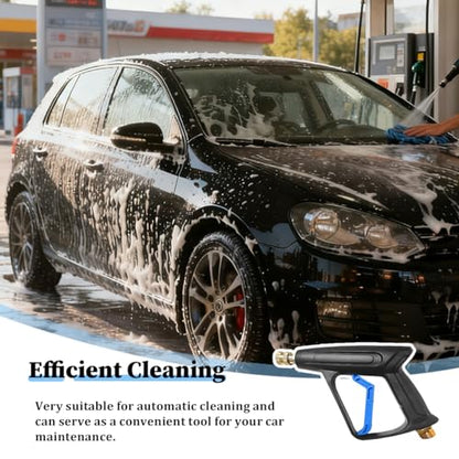 High Pressure Car Washer Gun, 2250PSI Vehicle Cleaning Sprayer Gun with 1/4" Quick Connector, M22-14 Thread Automotive Spray Cleaner Tool with 5 Nozzles, Universal for Vehicles