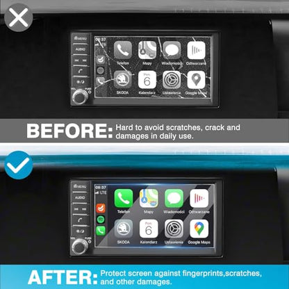 Karltys [Upgrade 2025 2026 Nissan Kicks S 7-Inch Screen Protector [No Glare & Fingerprint] for Touchscreen Tempered Glass Accessories Navigation Protective Film - size: 7"Nissan Kicks S 2025 2026
