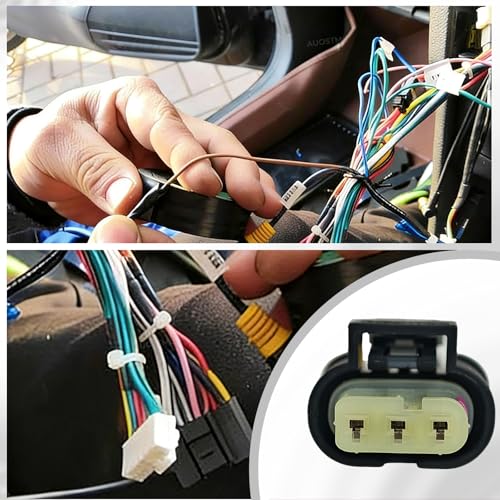3 Pin PDC Parking Sensor Connector Plug Wiring Harness 2359997, Compatible with BMW X3 F25, X5 E70, F10 F11, 15cm Replacement Part