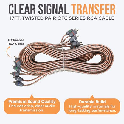 Elite Audio 4 Gauge 5-Channel Amplifier Wiring Kit, 2000W CCA Amp Install Kit – EA-PRMK4-5CH - size: 4 Gauge (5-Channel)