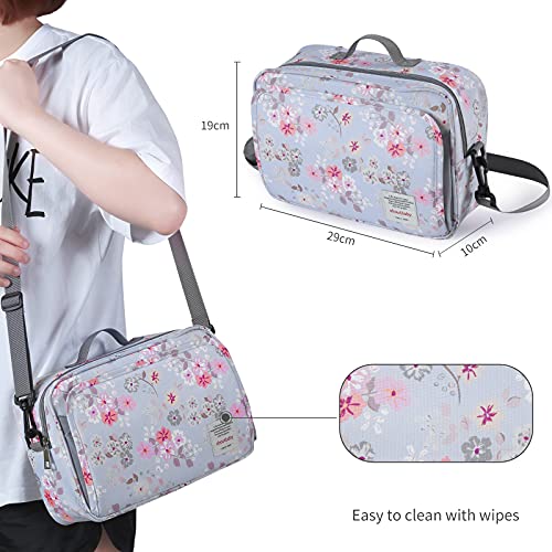 GOGOSO Baby Stroller Organizer Bag with Insulated Pocket, Universal Fit Most Strollers, Space for Diapers, Wipes & Toys, Flowers - color: flower