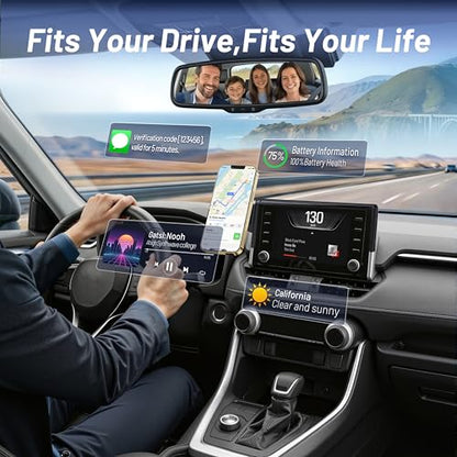Phone Holder for Toyota RAV4 2019-2025 7"/8" Screen, Custom Fit Screen Mount, 15W Wireless Charging, MagSafe Magnetic Phone Holder for iPhone & Android, 360° Adjustable Hands-Free Navigation Stand - size: Toyota RAV4 | 2019-2025