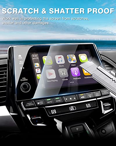Karltys [Upgrade 2 Pack Screen Protector 2018-2024 Honda Odyssey 8-Inch Accessories [No Glare & Fingerprint] for HD Touchscreen Navigation Protective Film - size: 2018-2024 Honda Odyssey
