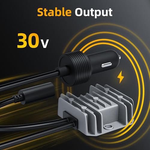 12V Power Cable Starlink Mini Car Adapter with Cigarette Lighter Plug, Starlink Step up Converter 10V-28V to 30V for RVs, Cars and Boats - color: Battery Adapter-30V-AP