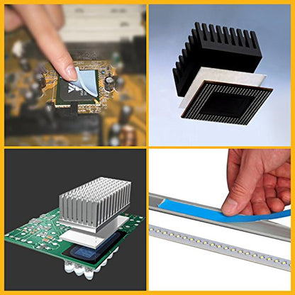 HPFIX Thermal Adhesive Tape 30mm by 25M, High Performance Thermally Conductive Tape Apply for Coolers, Heat Sink, LED Strips, Computer CPU, GPU, Easy to Apply & High Durability - size: 30mm x 25M