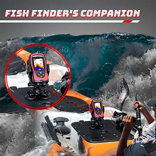 LUCKY Dashboard Universal Car Phone Mount Veichle Suction Cup Mount Holder, Fish Finder GPS Cup Holder Mount for Boat Canoe Kayak Truck Marine Fishing