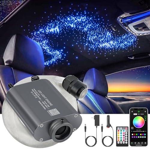 16W Starlight Headliner Kit, Star Lights for Car Roof&Home Decoration, Fiber Cable 260pcs*0.03in*6.5ft RGBW Star Light Headliner with Bluetooth APP/Remote Control/Music Mode - size: 260pcs*0.03in*6.5ft