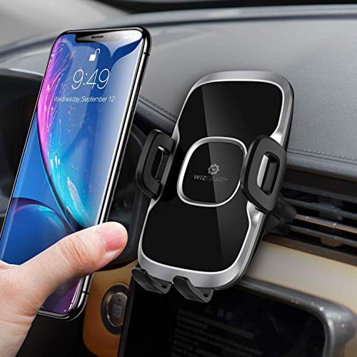 WizGear Phone Holders for Your Car, Car Air Vent Phone Mount, Car Phone Holder with Twist Lock Hook Clip for A Strong Hold to Vent, Compatible with iPhones and All Smartphones (2 Pack)