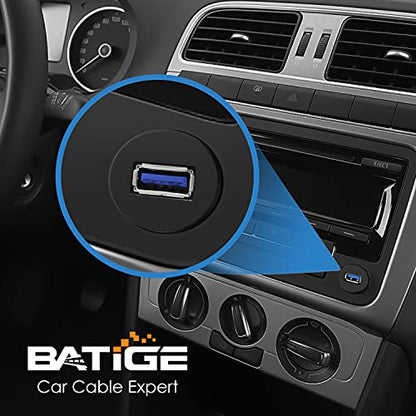 Single Port USB 3.0 Male to Female AUX Car Mount Flush Cable 3ft - size: 3ft