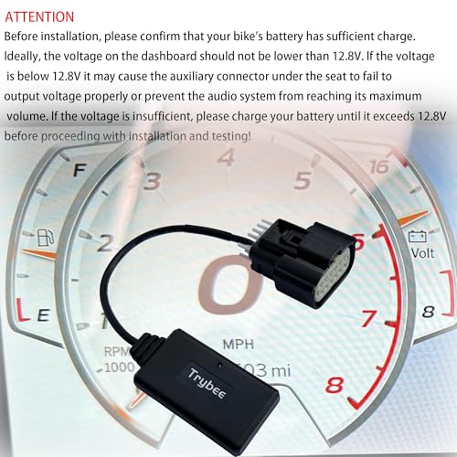 Waterproof Wireless CarPlay Bypass Harness Adapter, Plug and Play,Fit for Harley 2023.5-up CVO, 2024 Street Glide,Road Glide,2024 CVO Road Glide ST,2025 Street Glide Ultra