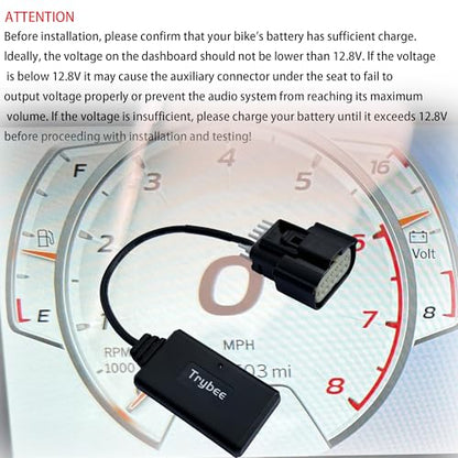 Waterproof Wireless CarPlay Bypass Harness Adapter, Plug and Play,Fit for Harley 2023.5-up CVO, 2024 Street Glide,Road Glide,2024 CVO Road Glide ST,2025 Street Glide Ultra