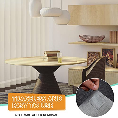60 Pcs Double Sided Adhesive Pads for Mounting Square Round Sticky Tape Clear Self Adhesive Gel Mounting Pads Waterproof Removable Sticky Gel Transparent for DIY Craft, Home Office Poster, Carpet, Rug