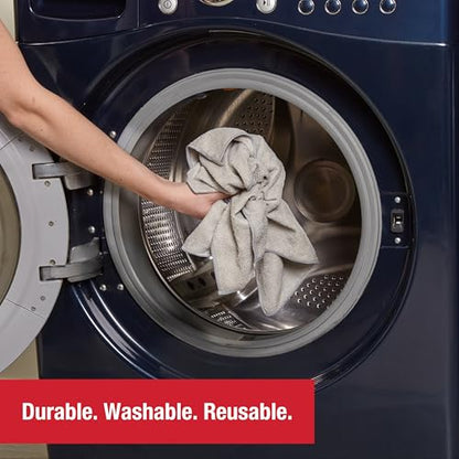 Rubbermaid Microfiber Cloth Towels 14"x14" Non-Scratch Reusable/Washable for Cleaning/Wiping/Polishing for Home/Kitchen/Car,(Pack of 48) - size: 48-Pack