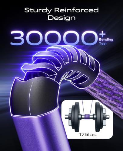 USB C Cable 3A Fast Charging 10FT, 2Pack USB A to USB C Cable for Carplay - color: Purple, size: 10FT, style: USB A to USB C