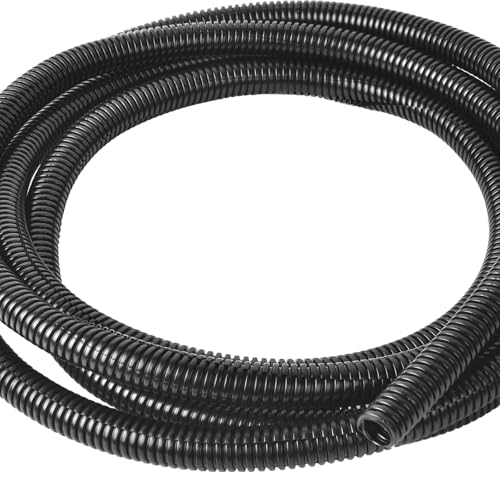 3/8 Inch Wire Loom Split Tubing - 25 ft Cord Protector Electric Wires Covers, Automotive Wire Flexible Conduit - size: 3/8"-25ft
