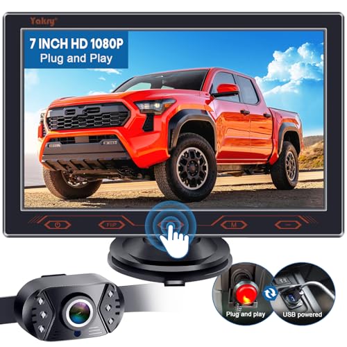 7-inch Backup Camera Ease-Setup for Cars: 1080P HD Real Time Image