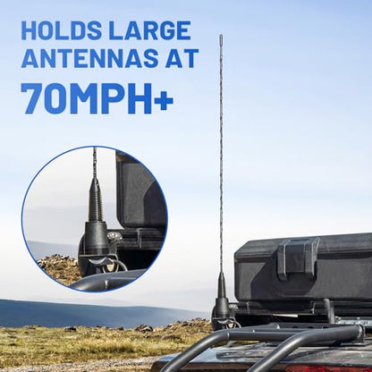 Anina L Bracket for NMO Antenna Mount 3/4 Hole Stainless Steel Bracket Compatible with Car Truck Heavy Duty L-Shaped for Mobile Radio Antennas - size: 3/4 Inch