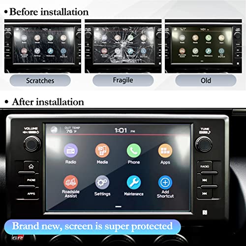 SKTU 2024 2025 2026 2027 GR86 Screen Protector Ultra HD 8-Inch - color: 2022-2027 GR86/BRZ 8 Inch Tempered Glass
