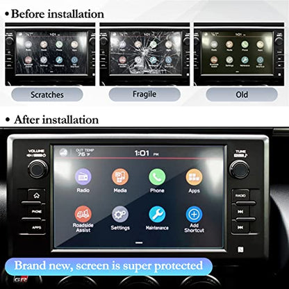 SKTU 2024 2025 2026 2027 GR86 Screen Protector Ultra HD 8-Inch - color: 2022-2027 GR86/BRZ 8 Inch Tempered Glass