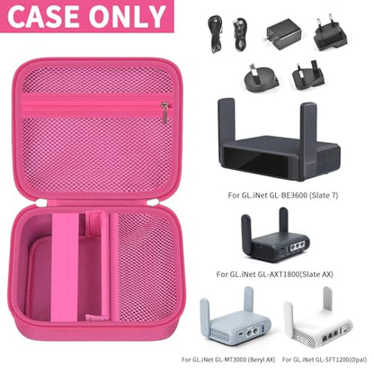 Case for GL-BE3600/MT3600BE/SFT1200/MT3000 for GLiNet Slate 7 Travel Router - color: Pink