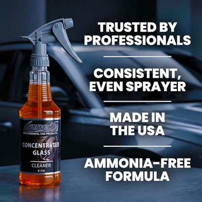 LANE'S Concentrated Auto Glass Cleaner for Cars | 16oz (Pack of 1) - size: 16 Fl Oz (Pack of 1)