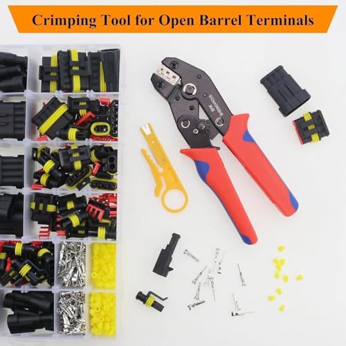 808PCS 50Sets Waterproof Automotive Electrical Connectors Plug Kit