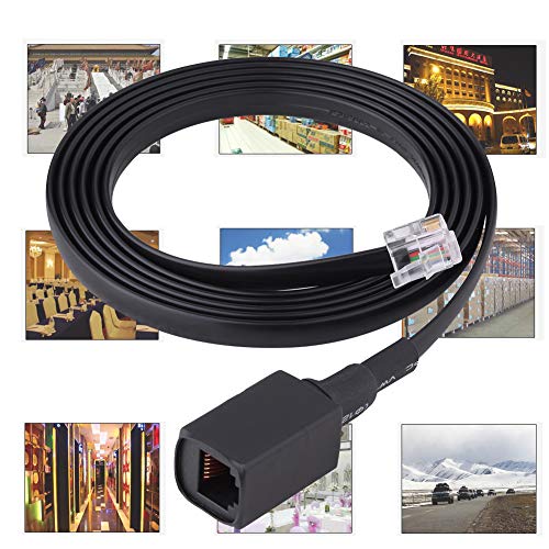 1.5m 6-Pin Radio Accessory Extension Cable for Yaesu Radio Walkie Talkie Mic, Premium Quality, Removable Separation, Outdoor Indoor Use