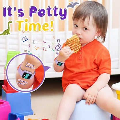 BEN NEVIS Potty Training Watch, Digital Toddler Watch with Countdown/Music/Alarm Clocks/Vibration Reminder and Waterproof, Remind Toddler to Go to The Toilet - color: 21-LightPurple