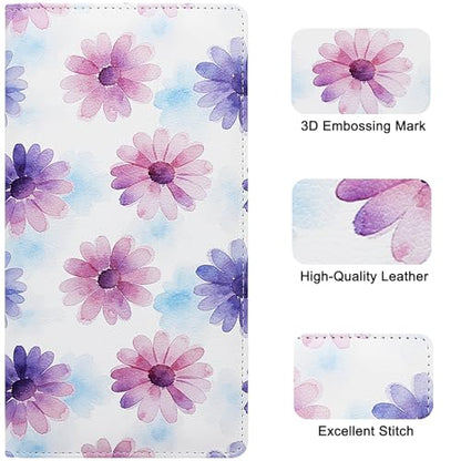 LumiMokki Premium Car Registration & Insurance Card Holder, Floral - color: Floral B