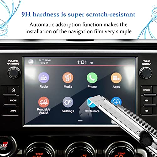 SKTU 2024 2025 2026 2027 GR86 Screen Protector Ultra HD 8-Inch - color: 2022-2027 GR86/BRZ 8 Inch Tempered Glass