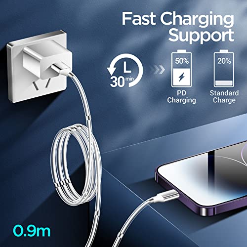 AICase Magnetic Charging Cable,(3FT+6.5FT) Super Organized Charging Magnetic Absorption Nano Data Cable for Phone 14/13/12/11/XS/XS Max/XR/X/8/8 Plus/7/7 Plus/6s/6s Plus/6/6 Plus/SE - size: 3 ft(1Pack)+6.5ft(1Pack)