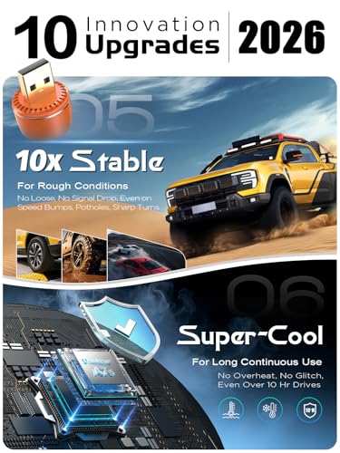 025 Mini Wireless CarPlay Adapter for iPhone & Android Auto, Easy to Use Bluetooth Dongle with Fast Stable Connection, Converts Wired to Wireless Car Play Adapter, for 2016+ Vehicles with USB-A/C