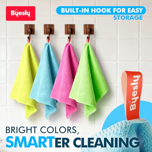 12-Pack Microfiber Cleaning Cloth, 11.5x11.5 Microfiber Towels for Cars, Dishes & House, For Detailers, Chefs & Efficient Home | Scratch-Free, Lint-Free, Ultra Absorbent(Green/Blue/Yellow/Pink) - color: Green/Blue/Yellow/Pink