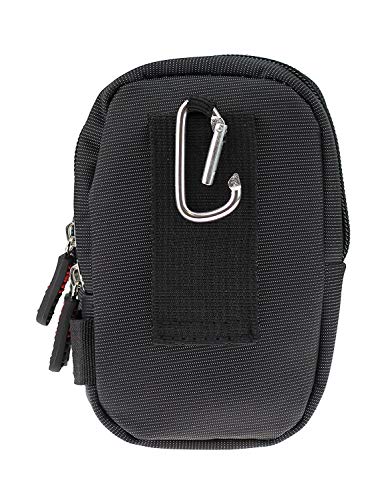 Navitech Black Carrying Case and Travel Bag Compatible with Nextbase 422GW Dash Cam (with Belt and Shoulder Strap)