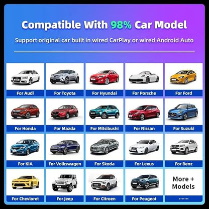 Apple CarPlay Wireless Adapter, Ultra-Compact Multi-User Auto-Connect