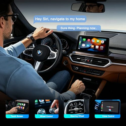 Wireless Carplay Adapter for iPhone, Bluetooth Car Play Dongle - color: Silver