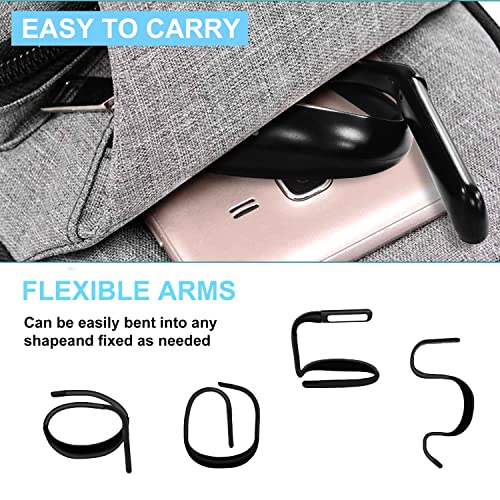 Neck Reading Light for Bed Adjustable: Bendable Arms 2-Pack Black - color: Black, size: 2-Pack