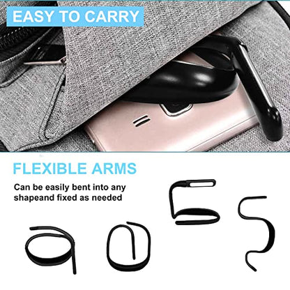 Neck Reading Light for Bed Adjustable: Bendable Arms 2-Pack Black - color: Black, size: 2-Pack