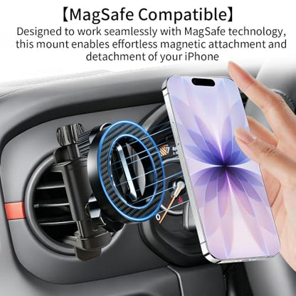 Car Magnetic Phone Holder for Jeep Wrangler 2007-2025 JL JK JKU 4XE ，Gladiator 2020-2025 JT，Compass 2011-2016 Interior Circle Air Vent Accessories Cell Cellphone Mount Magnet Stand Mobile Cradle