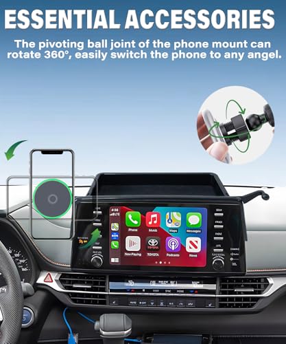 Car Phone Mount for 2021-2024 Toyota Sienna 9" Screen Accessories - size: fit for 2021-2024 Toyota Sienna(9 Inch with Tray)