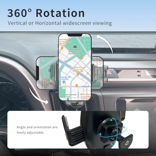 Car Phone Mount for Toyota RAV4 2013–2018,Vehicle-Specific Base Dashboard Phone Holder,Upgraded Metal Ball Joint for Stronger Support, 360° Rotating Magnetic Car Phone Mount,Toyota RAV4 Accessories