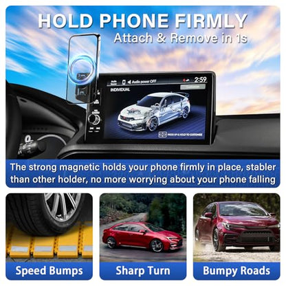 Car Phone Holder for Honda Civic 11th Gen 2022-2025 2026 7/9-Inch Screen - size: For 2022+ Civic, 7/9-Inch
